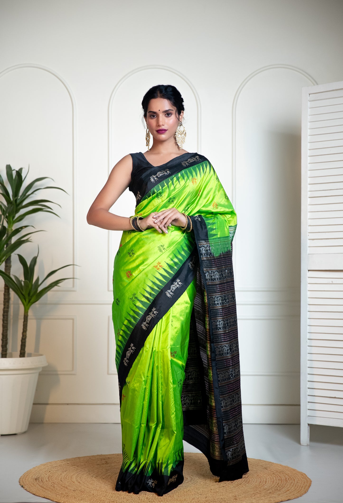 Sabari Saaj Pink Pure Silk Saree