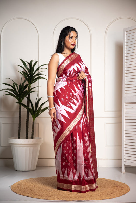 Sambalpuri Raw Silk Saree