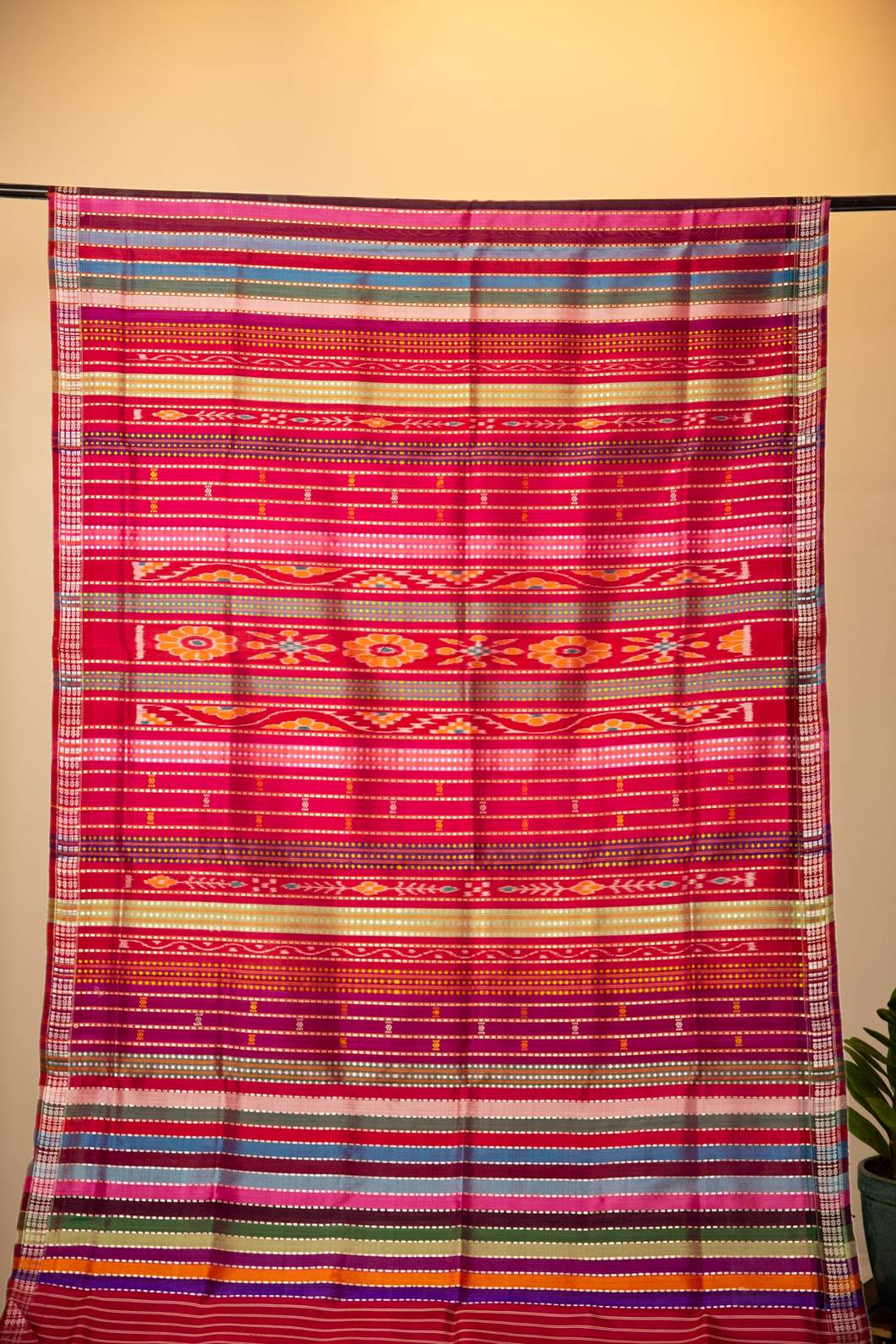 Ganga Yamuna Berhampuri Double Pallu Saree