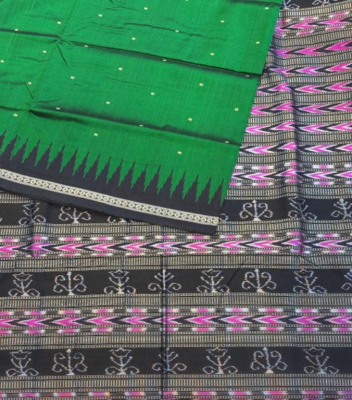 Green Elegant Ikkat Saree