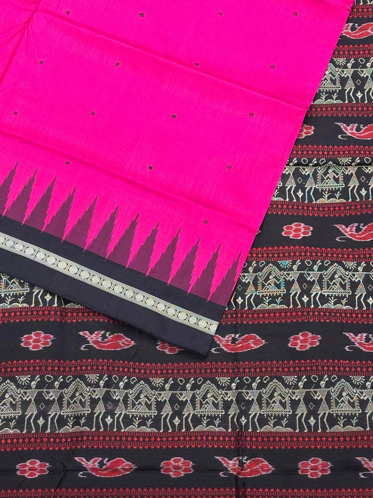 Iklauti Ekpulia - Pure Silk Sambalpuri Saree