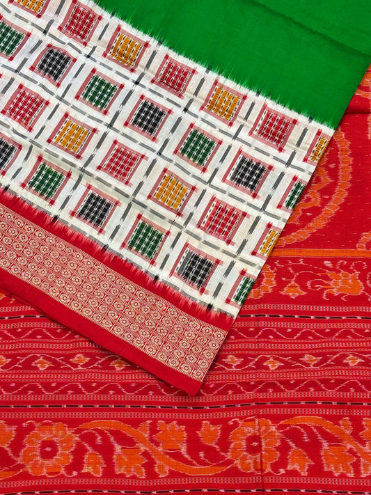 Ashwini Border Pure Silk Sambalpuri Saree