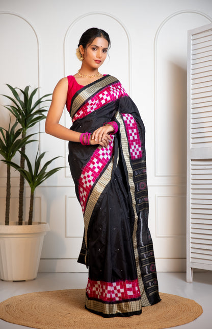 Pasapali Border Sambalpuri Saree