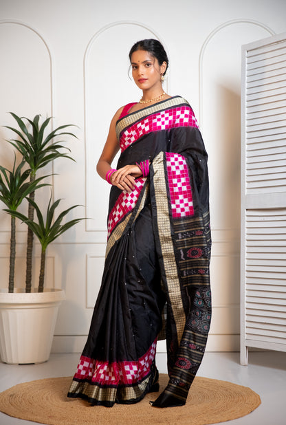 Pasapali Border Sambalpuri Saree