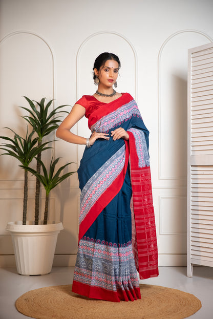 Ikkat Cotton Saree