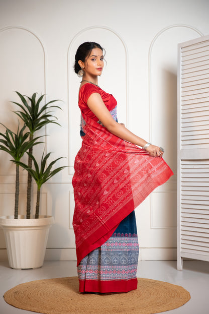 Ikkat Cotton Saree