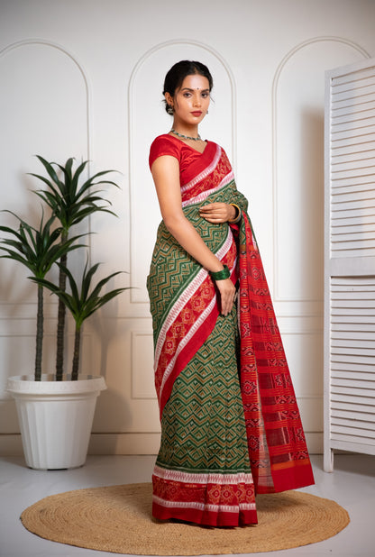 Ikkat Cotton Saree