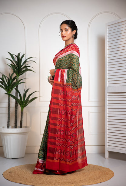Ikkat Cotton Saree