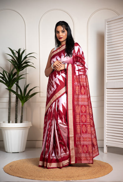 Sambalpuri Raw Silk Saree