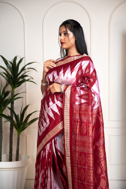 Sambalpuri Raw Silk Saree