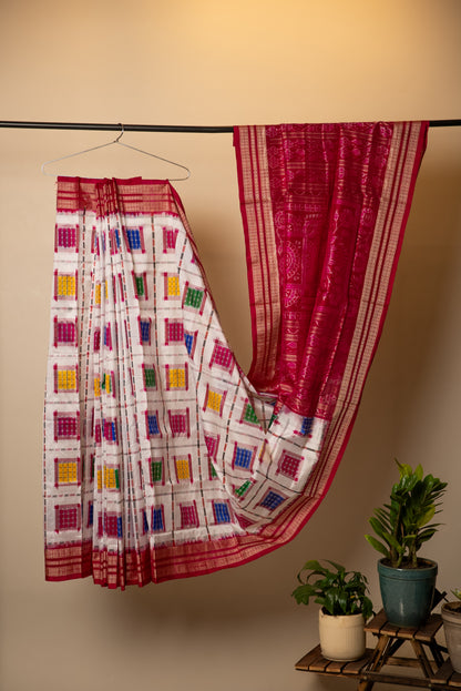 Ashwini Full Body Samblapuri Pure Silk Saree