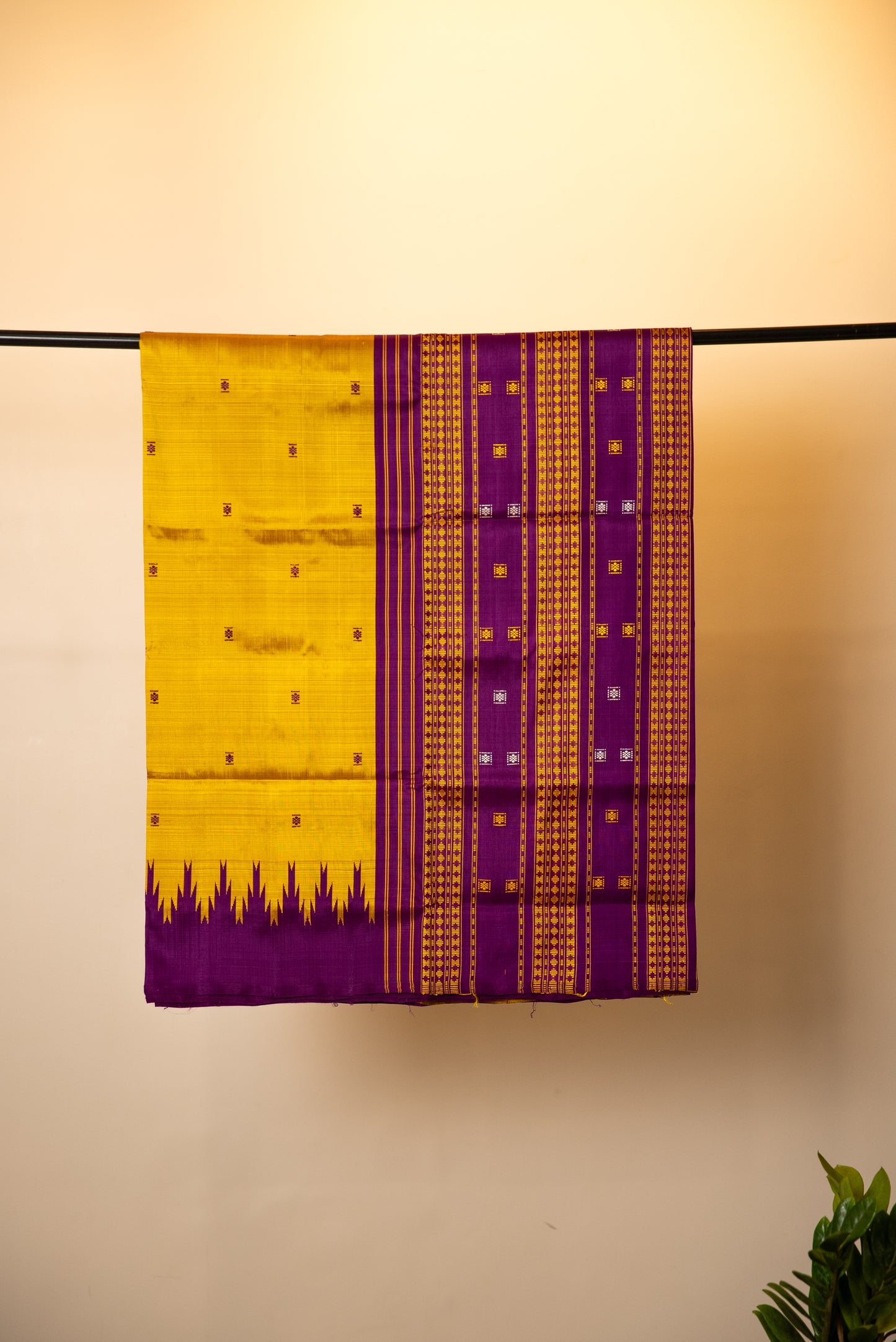 Berhampuri Double Pallu Pure Silk Saree