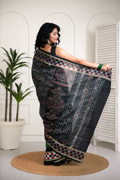 Pasapali Raw Silk Saree - Green