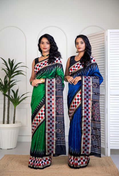 Pasapali Raw Silk Saree - Green